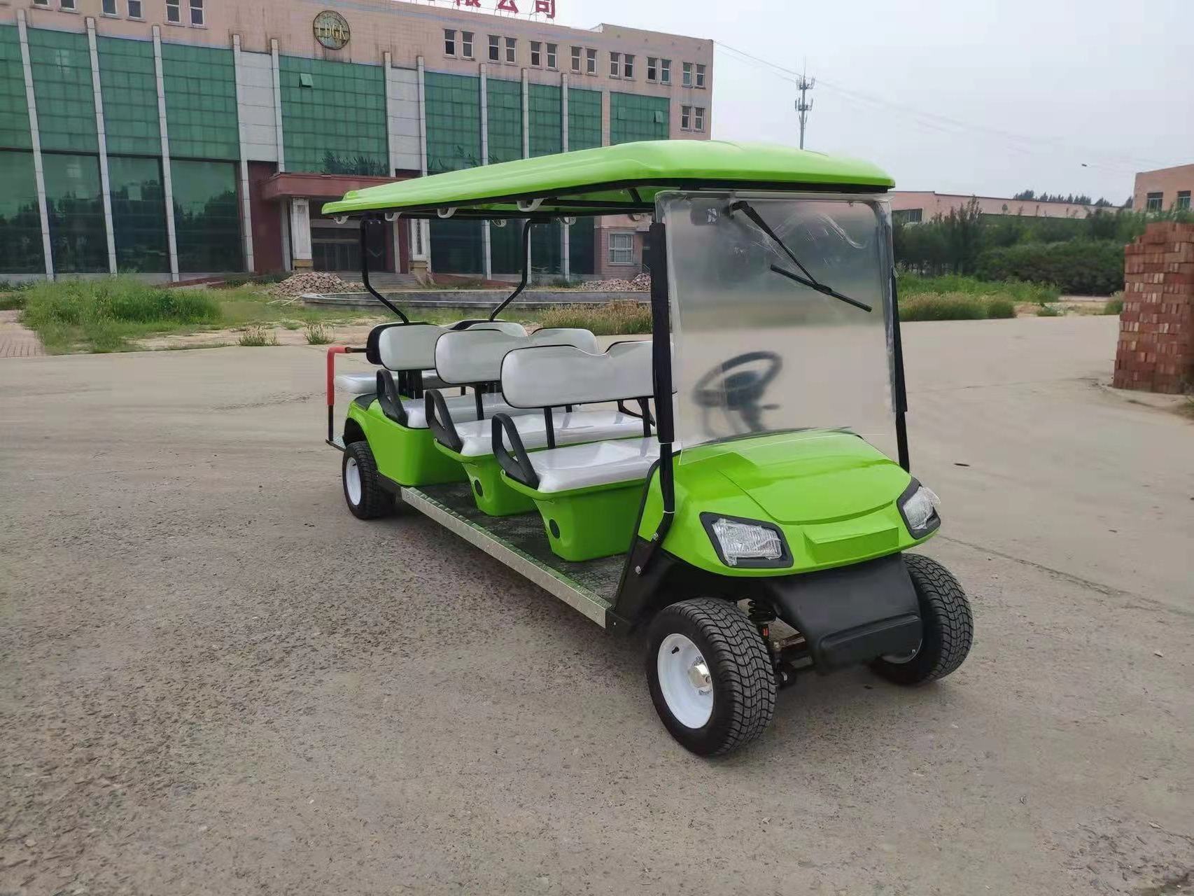 Sharefer 2021 8 Passenger 4x4  6+2 seaters High Quality 72V 4 wheel Rain Covered AC/DC MOTOR on sale electric golf cart