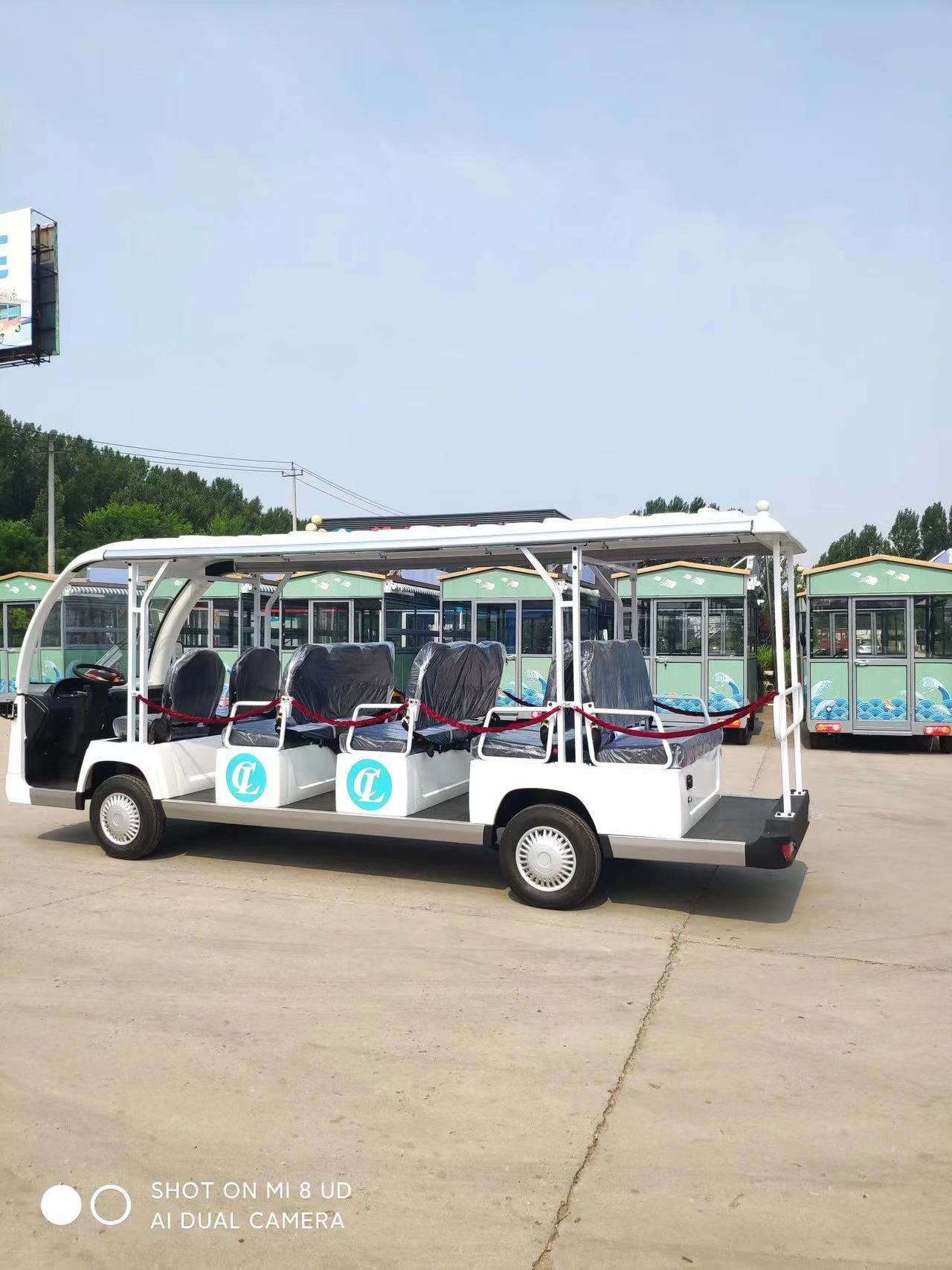 Sharefer hot sale high quality 10 Seats 8+2 seater 72V 5KW AC Motor Electric visiting Cart Club Car