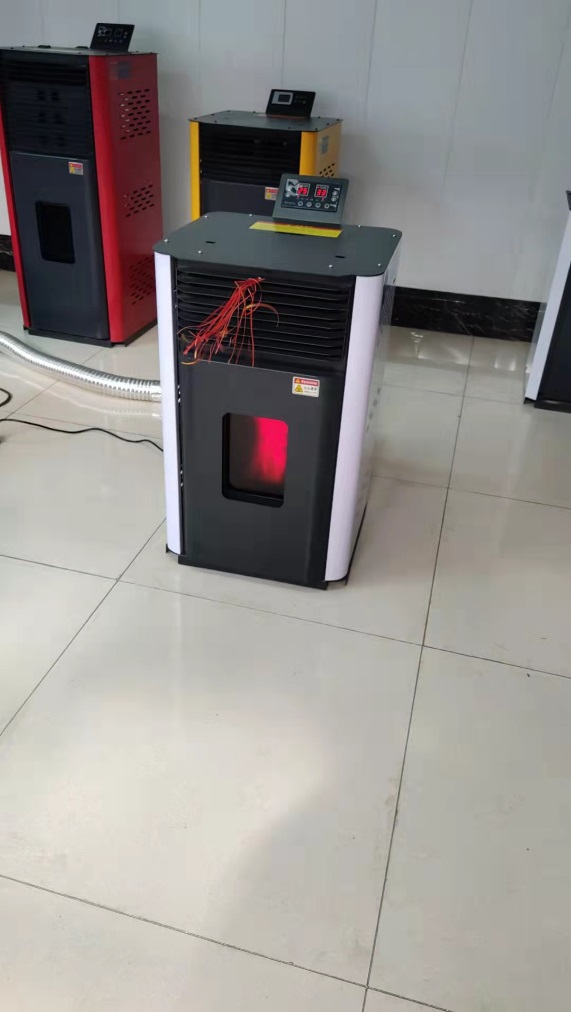 biomass wood pellet heater stove with chimney