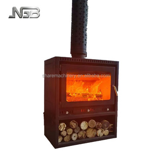 european style wood stove with water circulation heating for sale