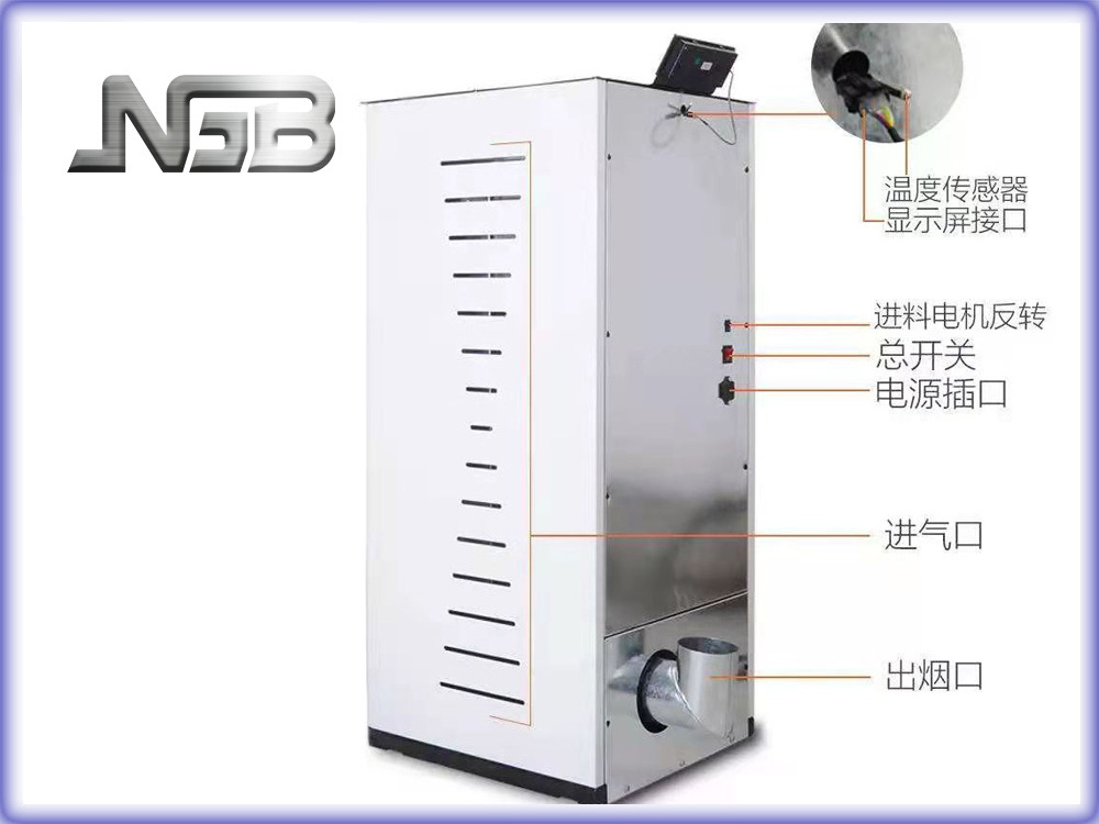 small smokeless modern wood burning pellet stove