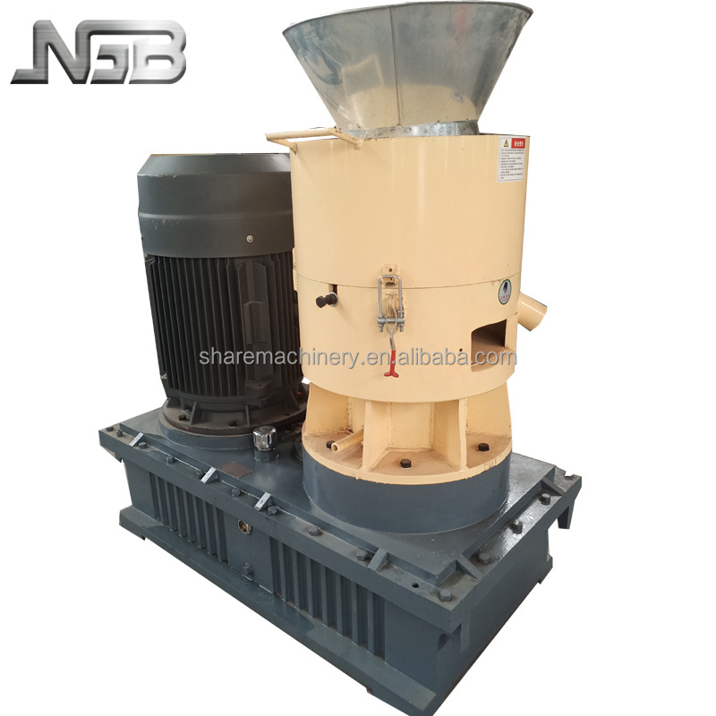 hay sawdust flat die pellet making machine