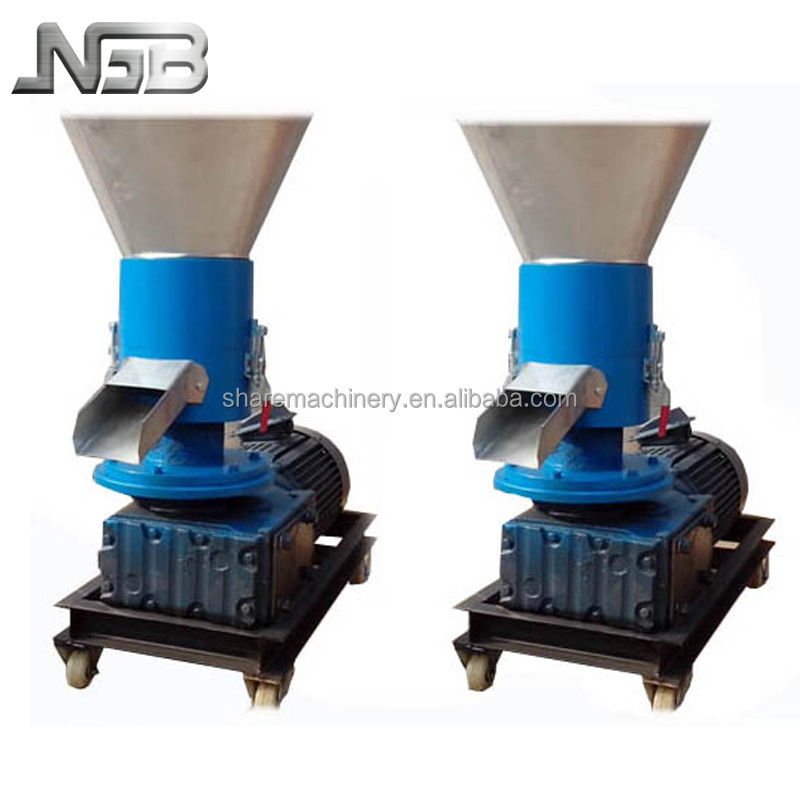 hay sawdust flat die pellet making machine