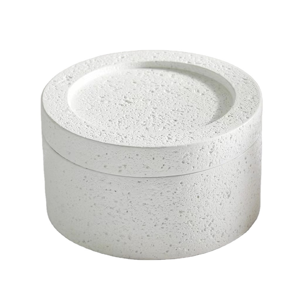 Cross border Creative Aromatherapy Candle Container High Beauty Cement Candle Can Set with Cover