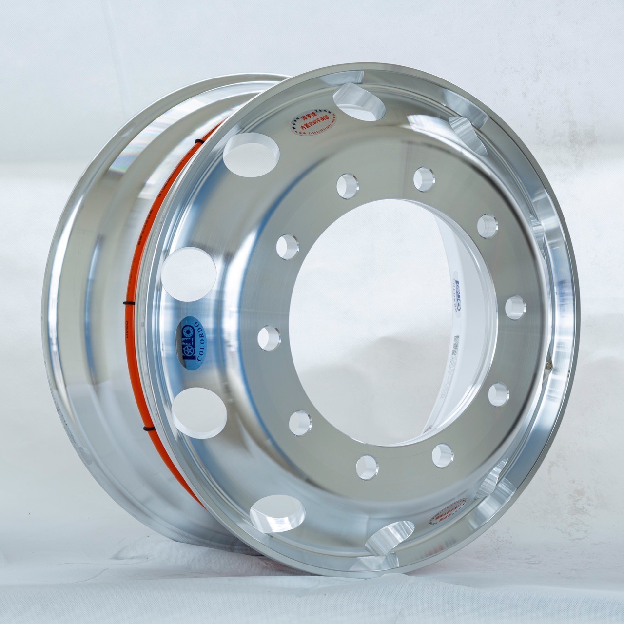 Truck and bus forged aluminum ring 22.5*9.0 forged wheel hub 10 hole aluminum ring automatic balancer device rim