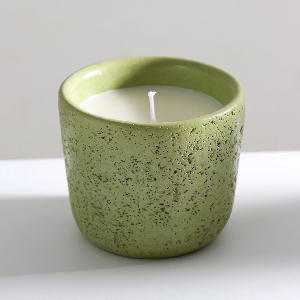 Cross border Creative Aromatherapy Candle Container High Beauty Cement Candle Can Set with Cover