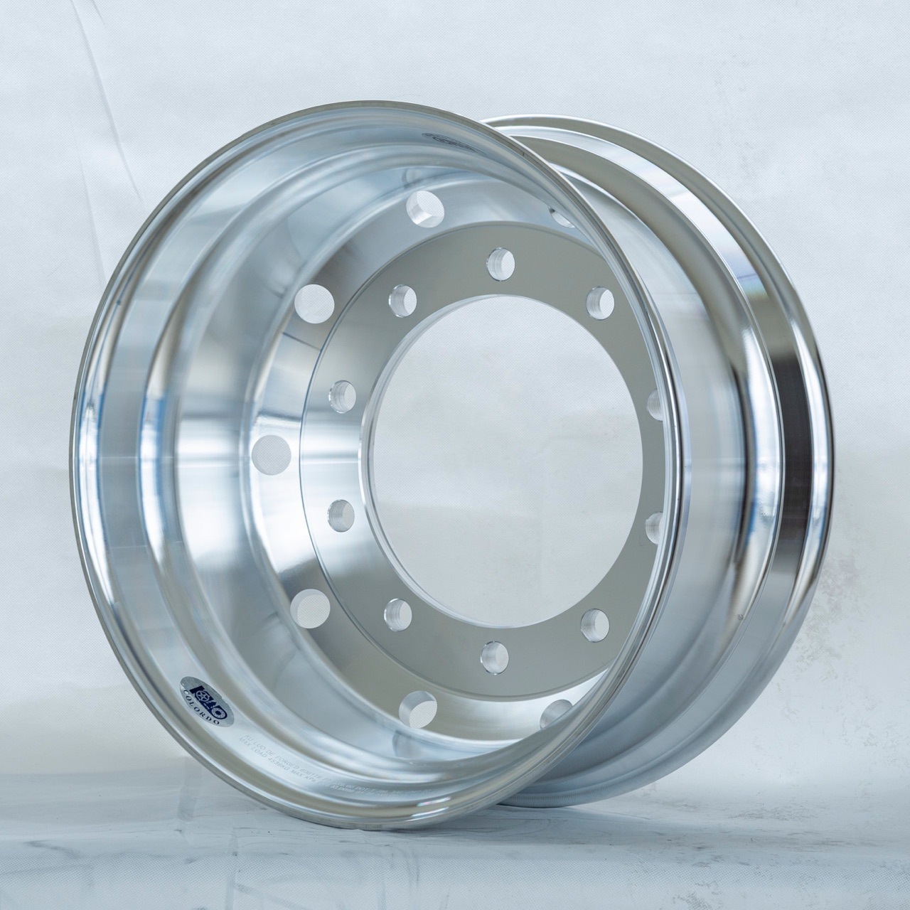 Truck and bus forged aluminum ring 22.5*9.0 forged wheel hub 10 hole aluminum ring automatic balancer device rim