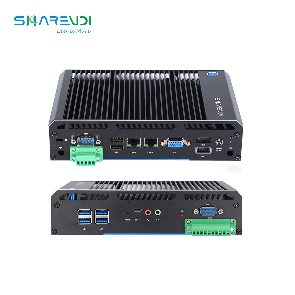 i3 i5 Durable Fanless Embedded Industrial computer Rugged design mini PC X86 single board computer