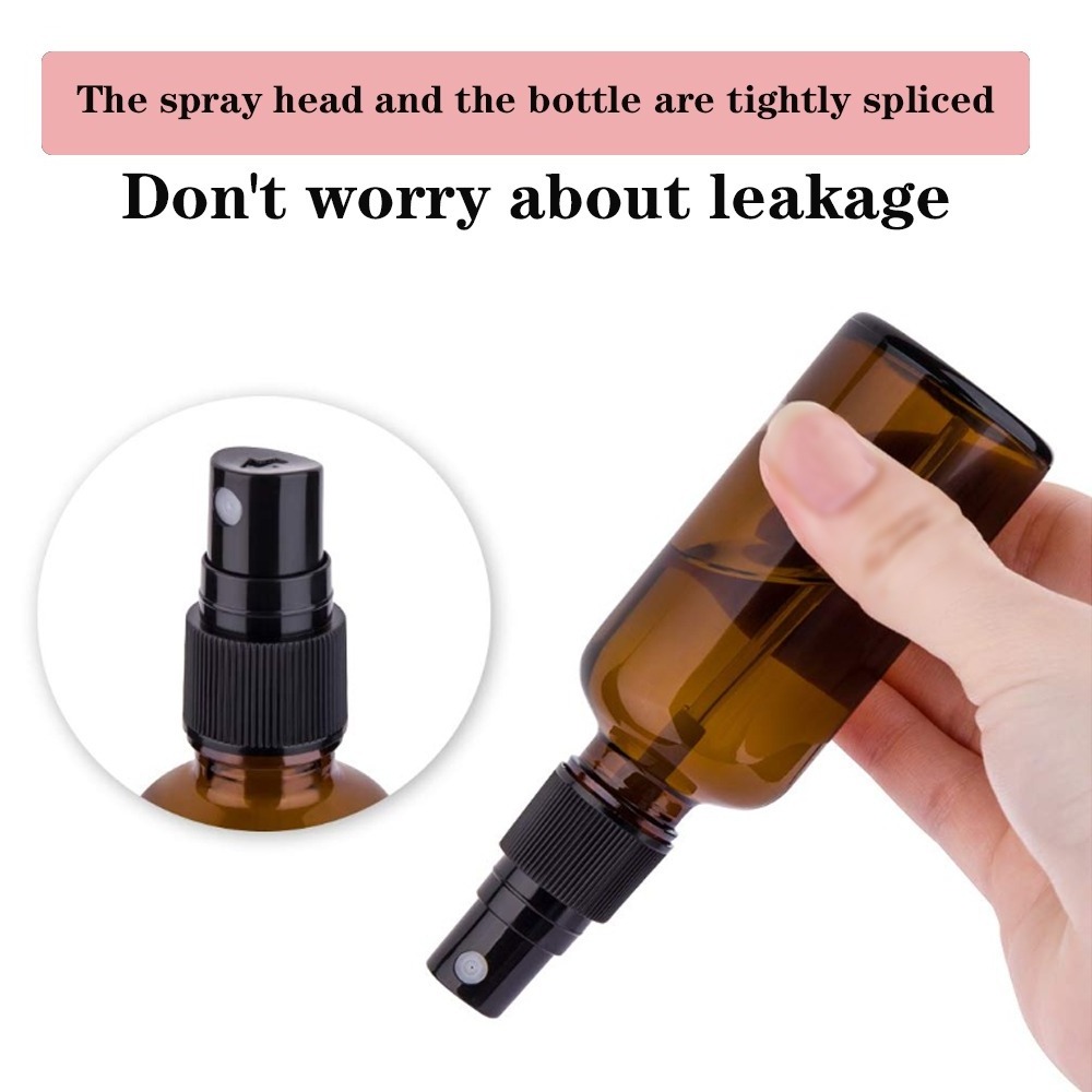 Decorative 5ml 10ml 100ml 120ml 500ml Frosted Black Luxury Glass Spray Bottle Perfume Amber Glass Bottle Spray