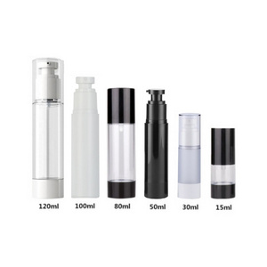 50ml 100ml 120ml Custom Luxury Empty Cream WHITE Frosted Cosmetic Plastic Eco Friendly Vacuum Airless Pump Bottle For Cosmetic