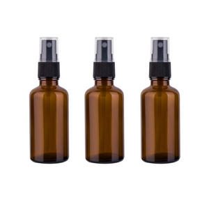 Decorative 5ml 10ml 100ml 120ml 500ml Frosted Black Luxury Glass Spray Bottle Perfume Amber Glass Bottle Spray