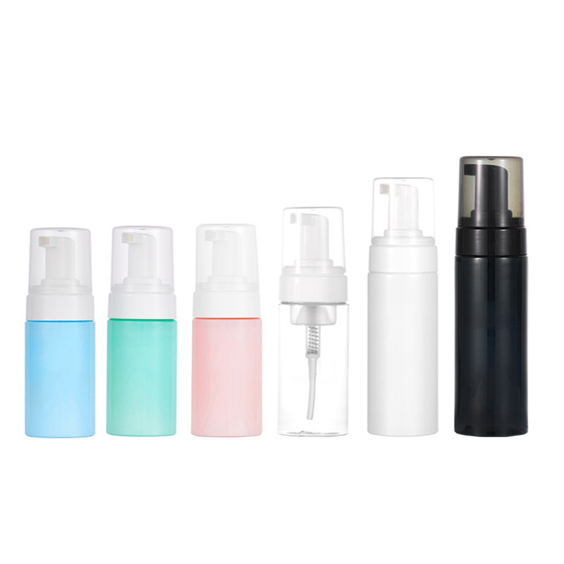 Transparent PET Foam Pump Bottle 30ml-200ml Empty Plastic for Cream Lotions Cosmetics Facial Cleansers Liquids Seal Type