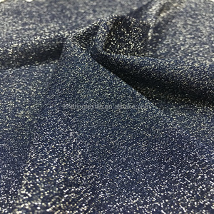 Stock Colorful Starry Sky Purl Knitted Gold And Metallic Elastic Nylon Spandex Knitting Habijabi Glitter Fabric For Dress,Blouse