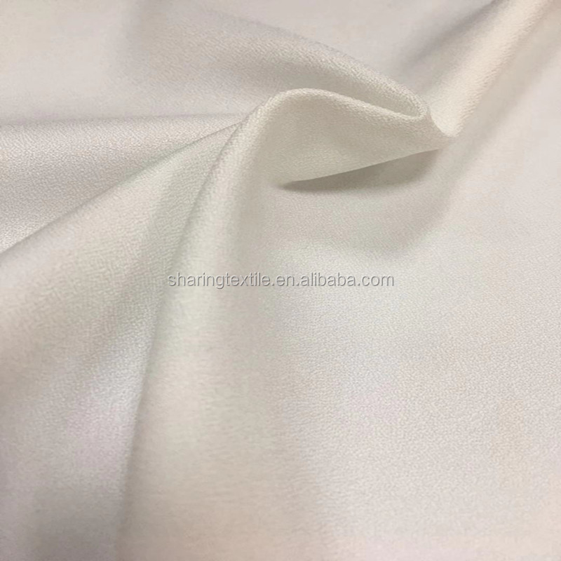 Stock Lot Fabric Polyester Elastane Moss Crepe 4 Way Stretch Spandex Lycra Georgette GGT Chiffon Woven Fabric For Evening Dress