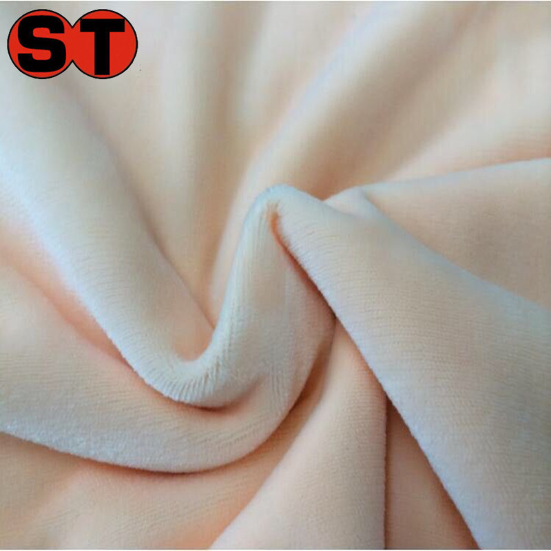 Outlet 100 Polyester crystal super soft velvet fabric for pajamas/Crystal velour fabric for plush toys/pillow/blankets/sofa