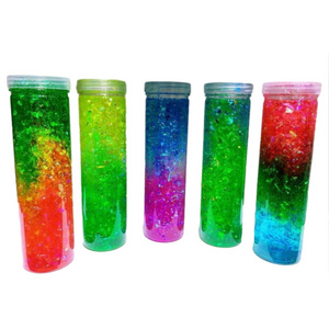 Foaming Glue Color Mud slime Stress Relieve Crystal Mud Clay Kids Play Toy Starry Sky Pearl Crystal Mud