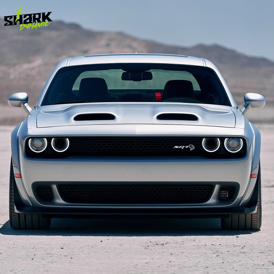 Body Kit for Dodge Challenger 2015 to 2022 Primer Plastic Hellcat Type Front Lip Front Bumper