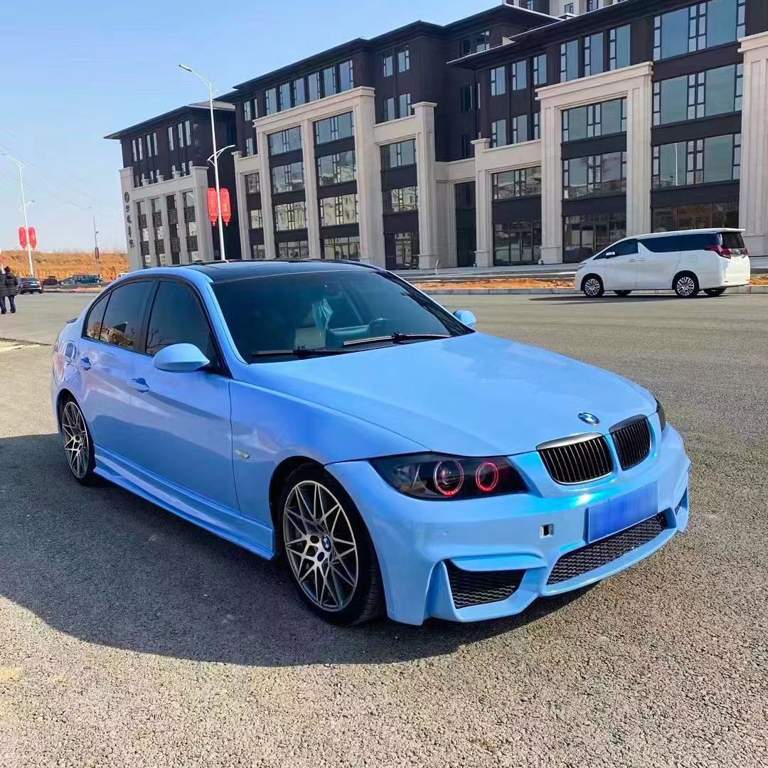 For BMW 3 Series PRE LCI E90 Upgrade to M4 Style PP Primer Front bumper Rear bumper Side Skirts Fender Full Bodykit Body Kit