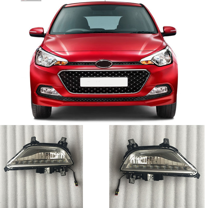 Waterproof DRL Fog Lamp LED Daytime Running Light For I20 2015 2016 2017 2018