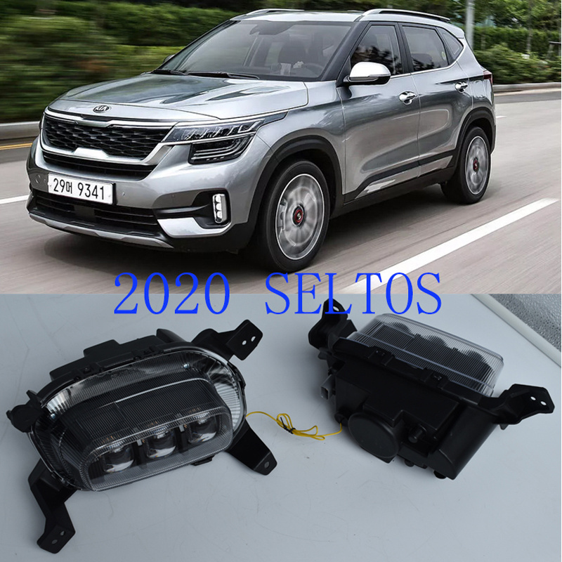 india version /  korea version/USA version LED Daytime Running Light daylight fog lamp For Kia KX3 Seltos 2019 2020 2021