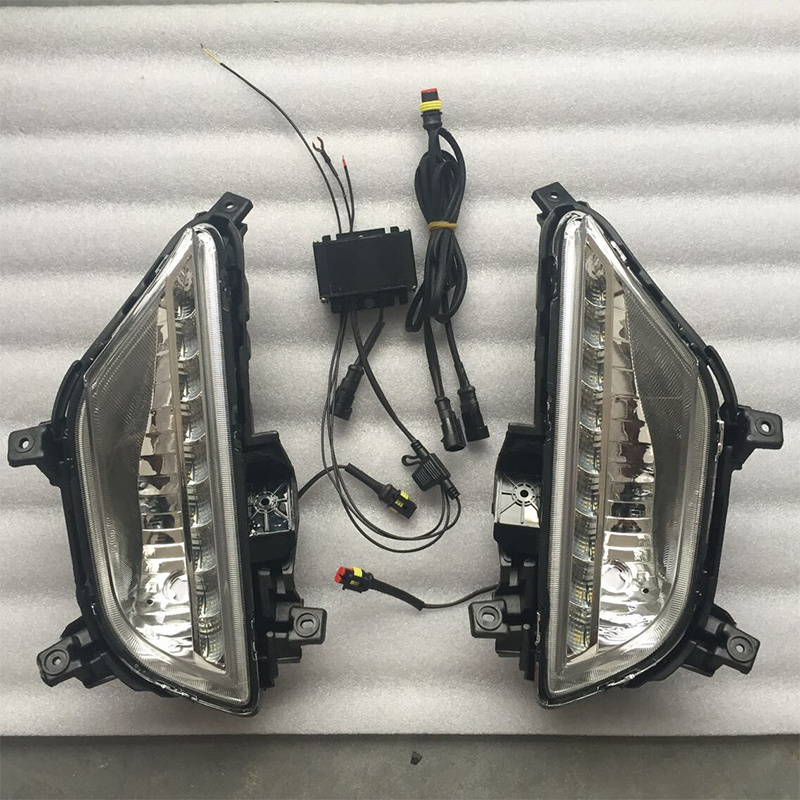 Waterproof DRL Fog Lamp LED Daytime Running Light For I20 2015 2016 2017 2018