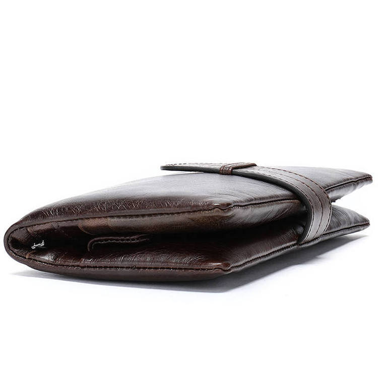 Vintage Men Long Wallet Genuine Leather Wallets Male Multifunctional Cowhide Male Purse