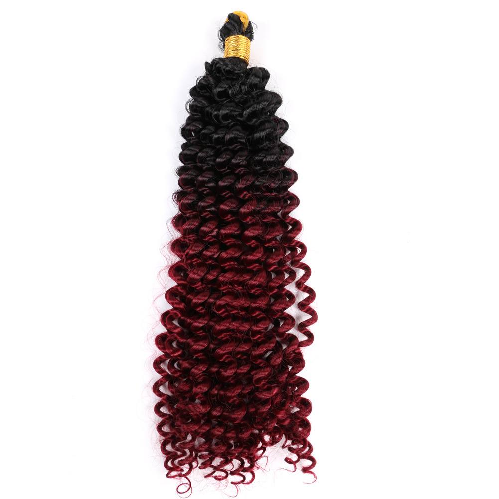 Synthetic hair extension freetress water wave crochet hair pieces for women