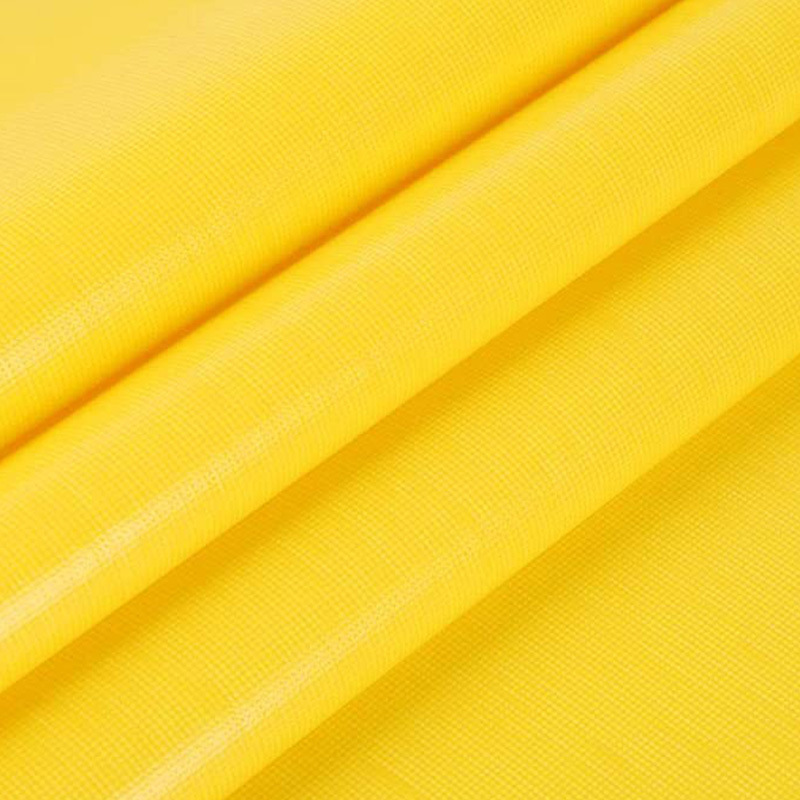 Hot selling foldable Yellow Waterproof Heavy duty Pvc Tarpaulin for Tent Truck Cover Fabric Woven