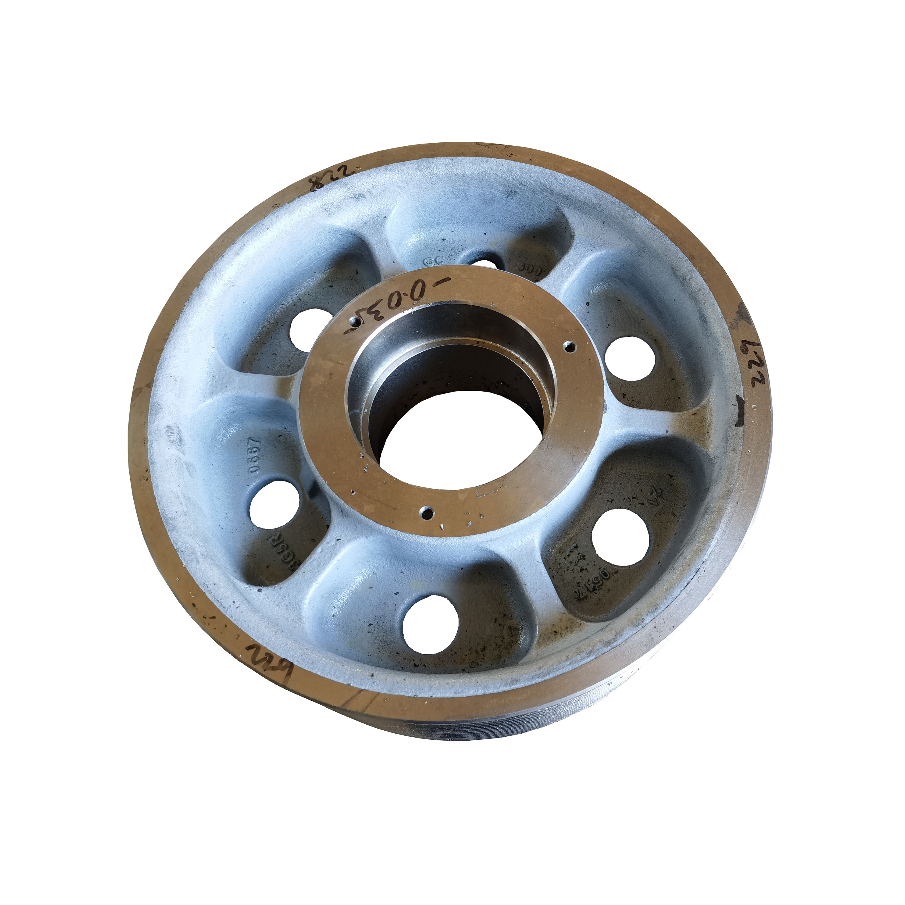 SPT OEM custom resin sand steel iron casting Industrial free energy generator flywheel 50kg 100kg 150kg 200kg