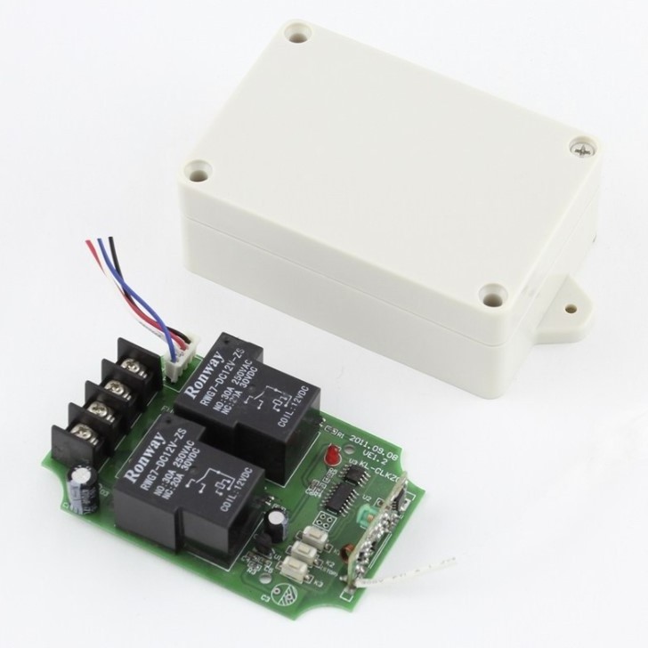 High power 2channel 433mhz wireless remote control switch motor forward and reverse water pump controller switch motor