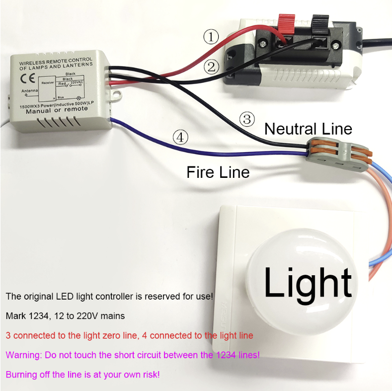 1/2/3 Way AC220V RF Remote Digital Wireless Controller Remote Control Switch for Controlling Fan Board or Bulb Switch