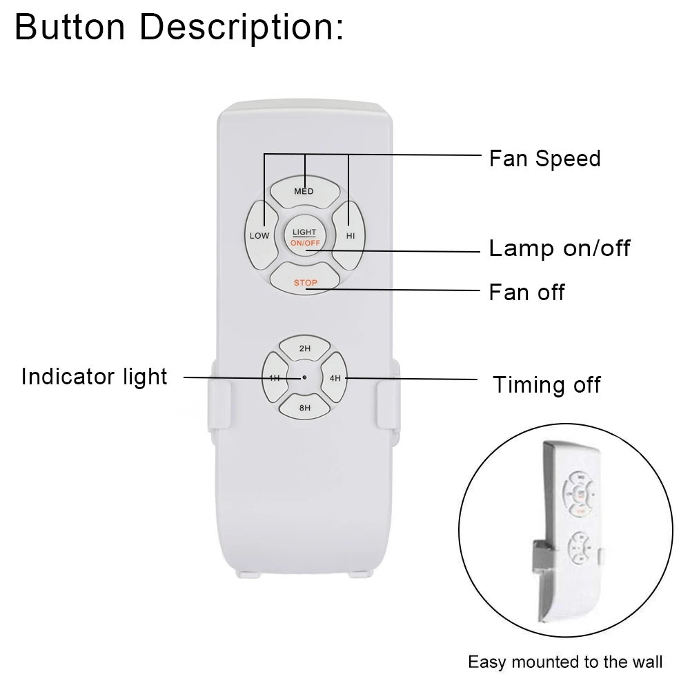 Mobile app remote WiFi wireless remote control timing invisible fan ceiling fan lamp controller