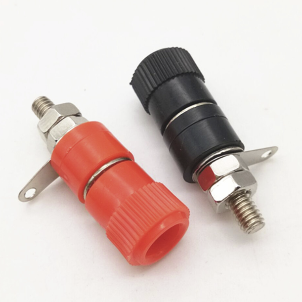 Mini Banana Socket Binding Post Nut Connector 4MM Banana Plug Jack Connector Fit For Speaker