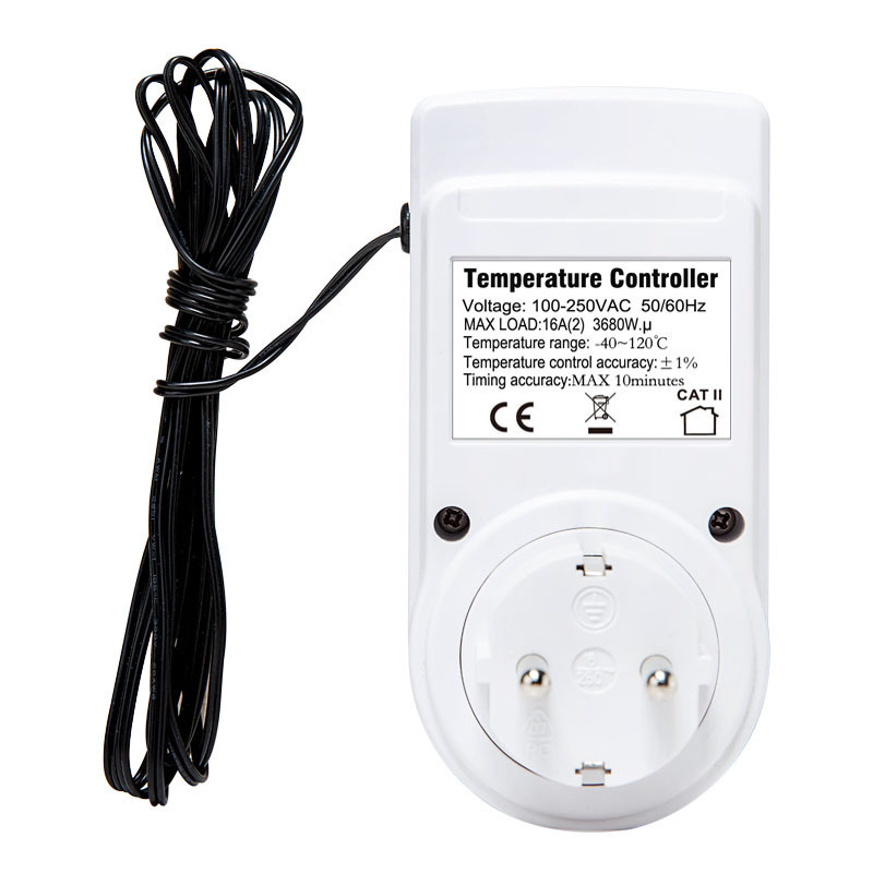 US/AU/UK/EU Digital Temperature Controller Socket 16A Timer Socket Thermostat Switch 250V Residential Use Customizable Outlet