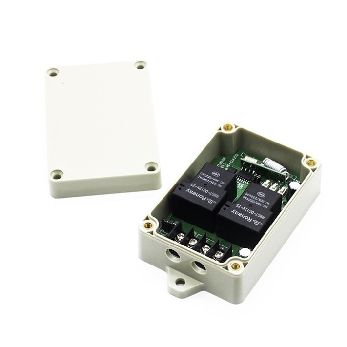 High power 2channel 433mhz wireless remote control switch motor forward and reverse water pump controller switch motor