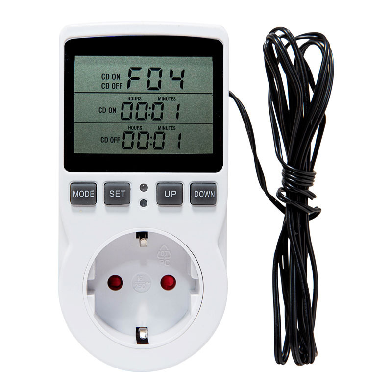 US/AU/UK/EU Digital Temperature Controller Socket 16A Timer Socket Thermostat Switch 250V Residential Use Customizable Outlet