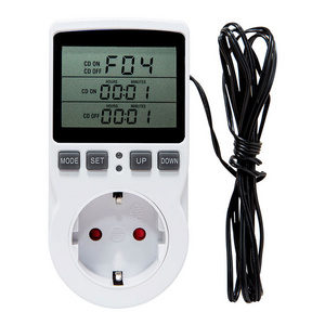 US/AU/UK/EU Digital Temperature Controller Socket 16A Timer Socket Thermostat Switch 250V Residential Use Customizable Outlet