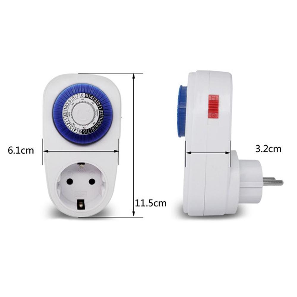 24 Hours Programmable Mini Mechanical Timer Switch US/EU/UK StandardSmart Countdown Switch Socket