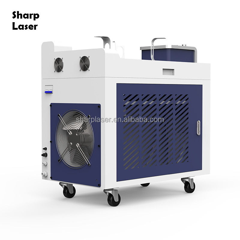 WF1000 portable 1000w to 2000w fiber laser cleaning machine for rust removal from metal