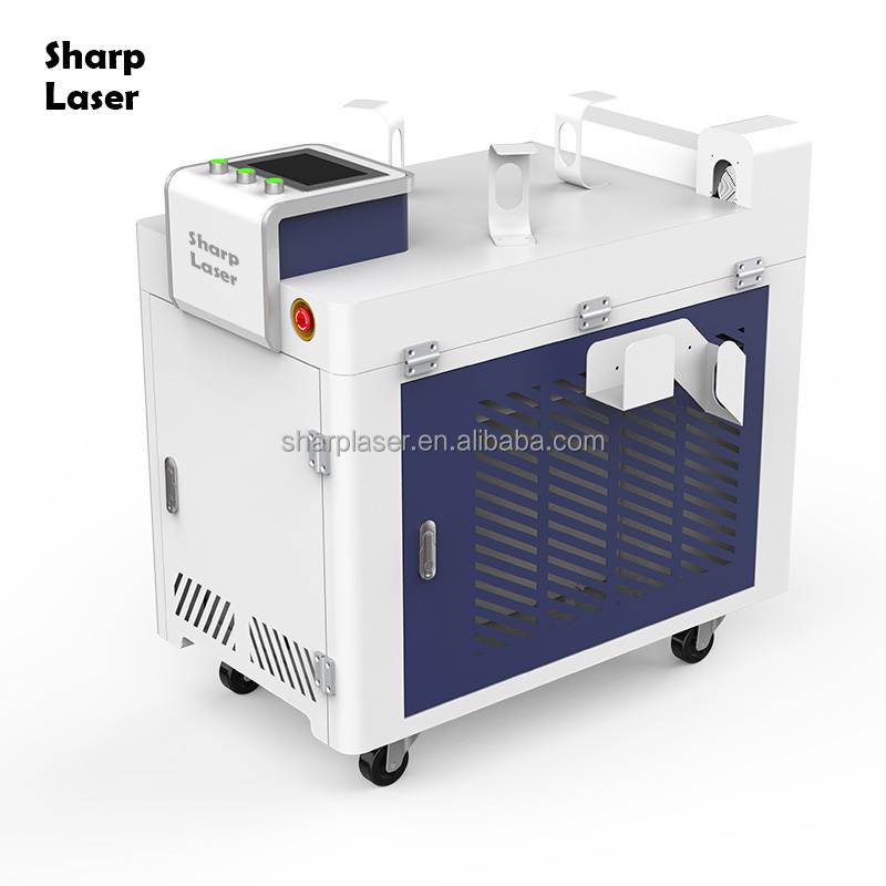 WF1000 portable 1000w to 2000w fiber laser cleaning machine for rust removal from metal