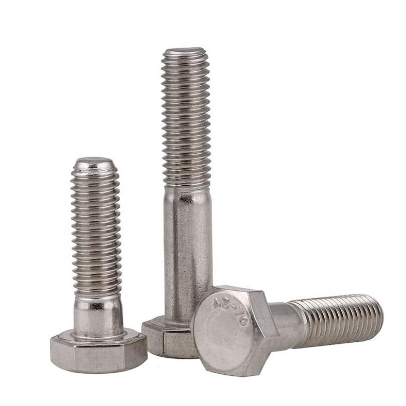 manufacturing DIN931 DIN933 M9 M38 stainless hex bolts and nut