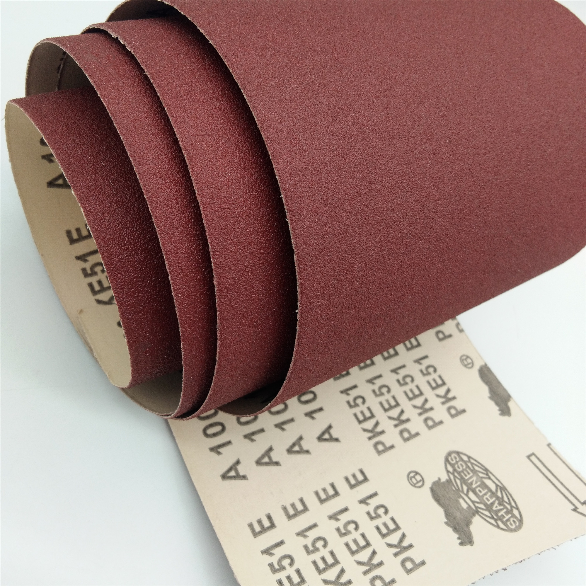 hot sale Aluminum oxide sanding paper roll PKE51