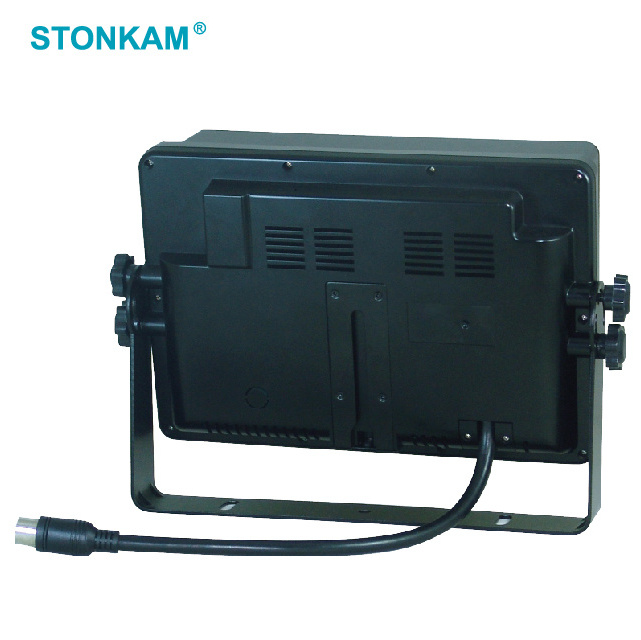 STONKAM 9 Inch LCD Car Reverse Rear View Bus Monitor Support up to 4 camera inputs mirror viewing support