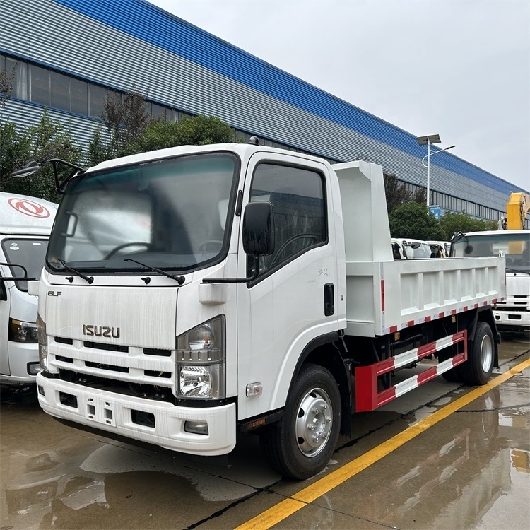 Isuzu small cargo truck for sales 3tons 5tons dump truck factory price