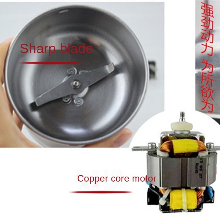 Household Electric Grinder Stainless Steel Bean Spice Nut Grain Burr Mill Coffee Grinder