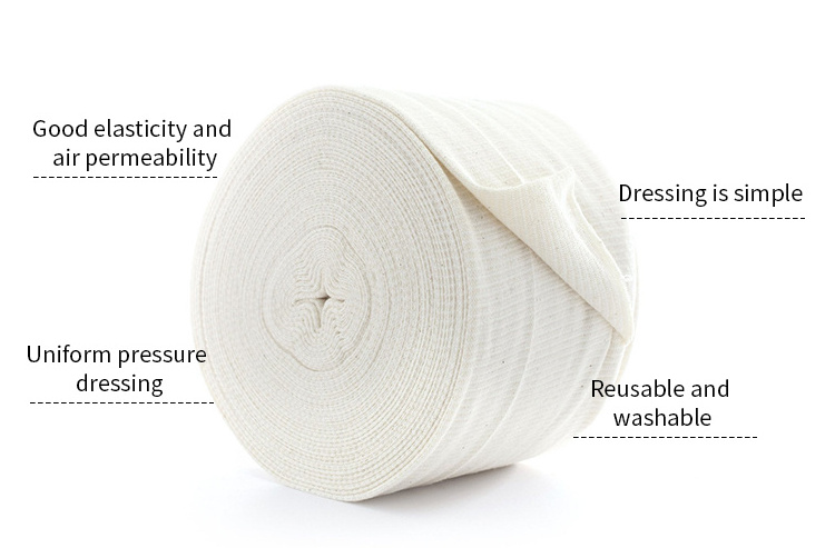 Soft Medical 100% Cotton  Elastic Support Body Bandage Stockinette Tubular Net Bandage