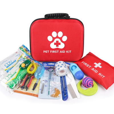 Customize Medical Supplies Pet professional first aid emergency kit Pet Bag Dog Cat travel home First Aid Bag