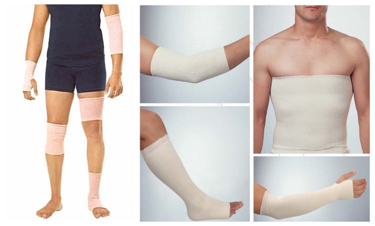 Soft Medical 100% Cotton  Elastic Support Body Bandage Stockinette Tubular Net Bandage