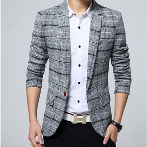 Spring boys fall/winter England  casual blazer suits men's slim tops Korean small single suit jacket  AG1694