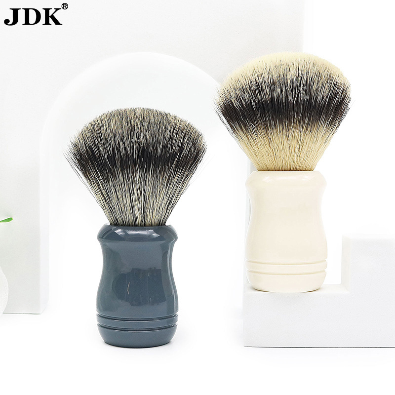 JDK Best Custom Logo Synthetic Nylon Hair Acrylic Handle Men's Shaving Brush